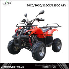 EPA Farm ATV / Quad avec 110cc moteur inversé 7inch ou 8inch Tire Rear Carrier Bull Style Hot Sale